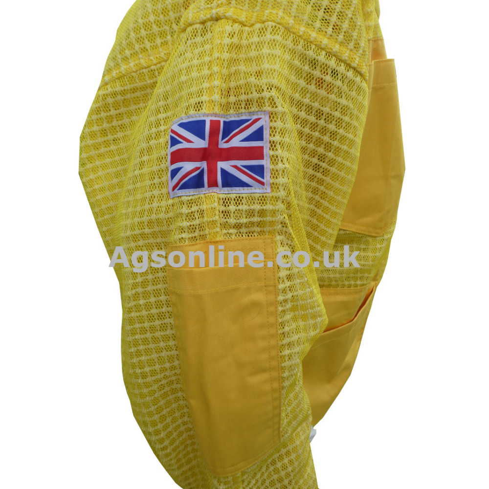 Yellow 3 layer fencing jacket