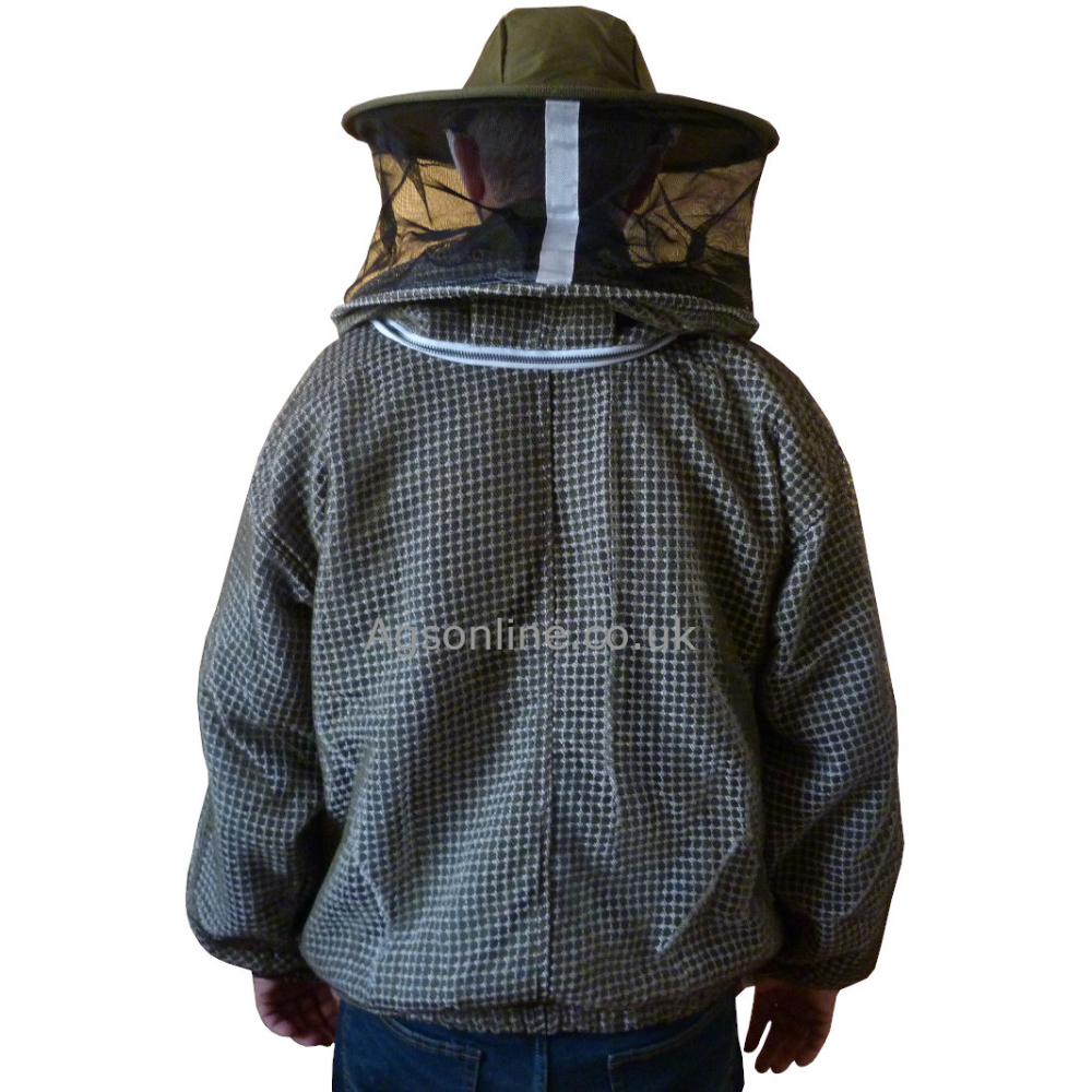 Green 3 layer round hat jacket