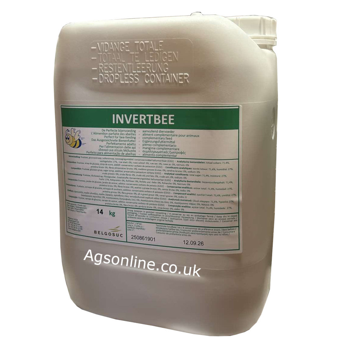 Invertbee Syrup 14kg / 10L – Ready-to-Use Liquid Bee Feed | Spring Bee Syrup