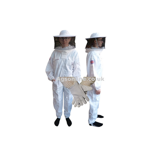 Children's cotton round hat suit and gloves