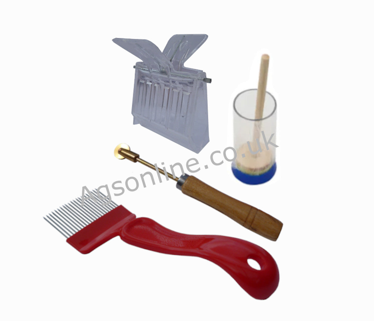 Beekeepers Tool Kit with Brush, Frame grip and Smoker