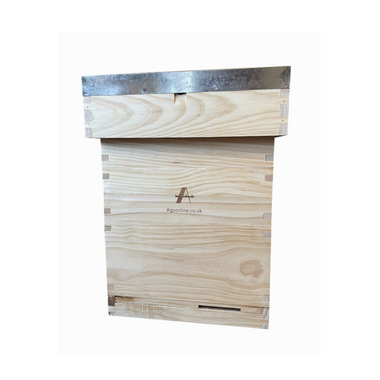 Bee Hive Cedar British National beehive with Brood Box & 2 Supers Beekeeping Equipment