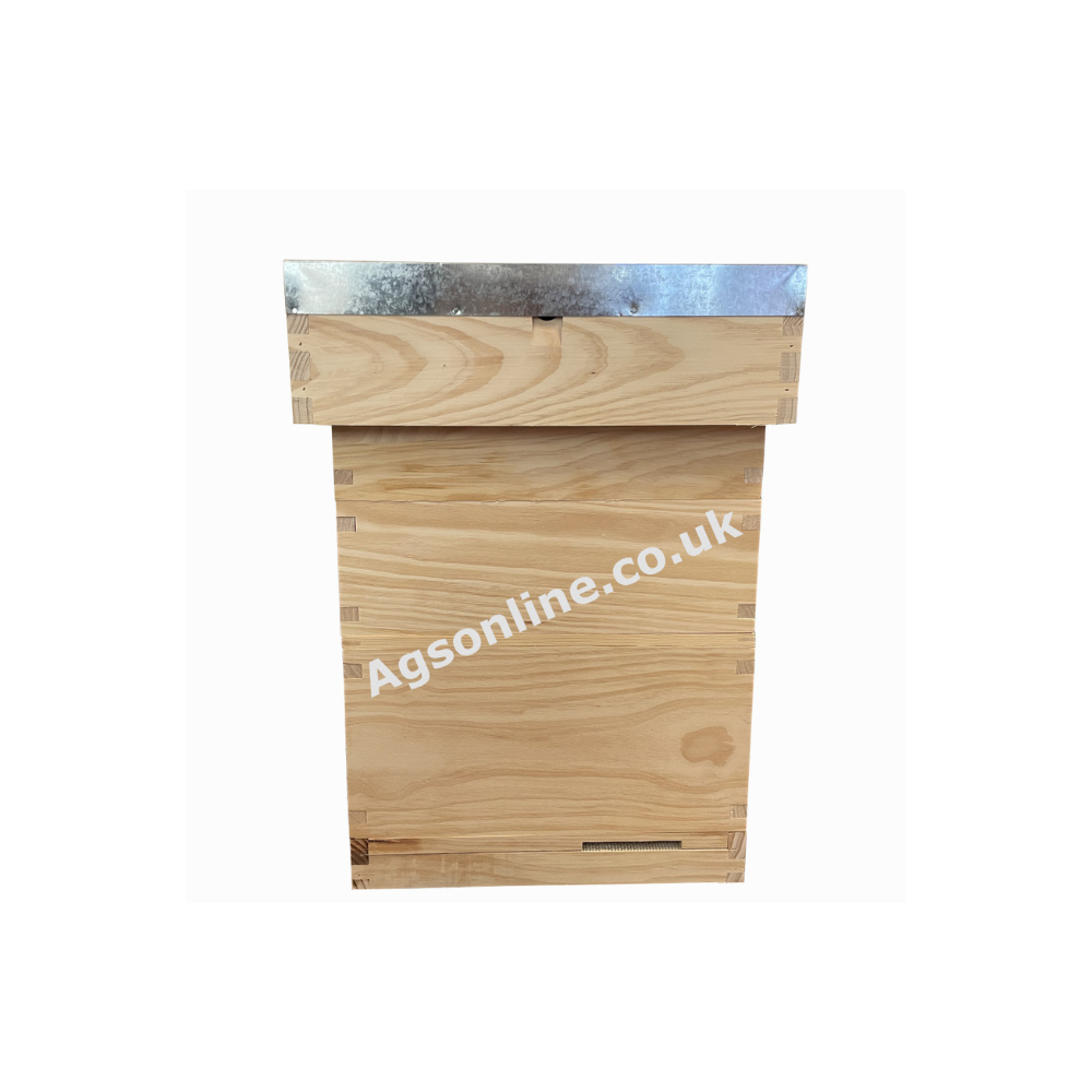Bee Hive Cedar British National beehive with Brood Box & 2 Supers Beekeeping Equipment