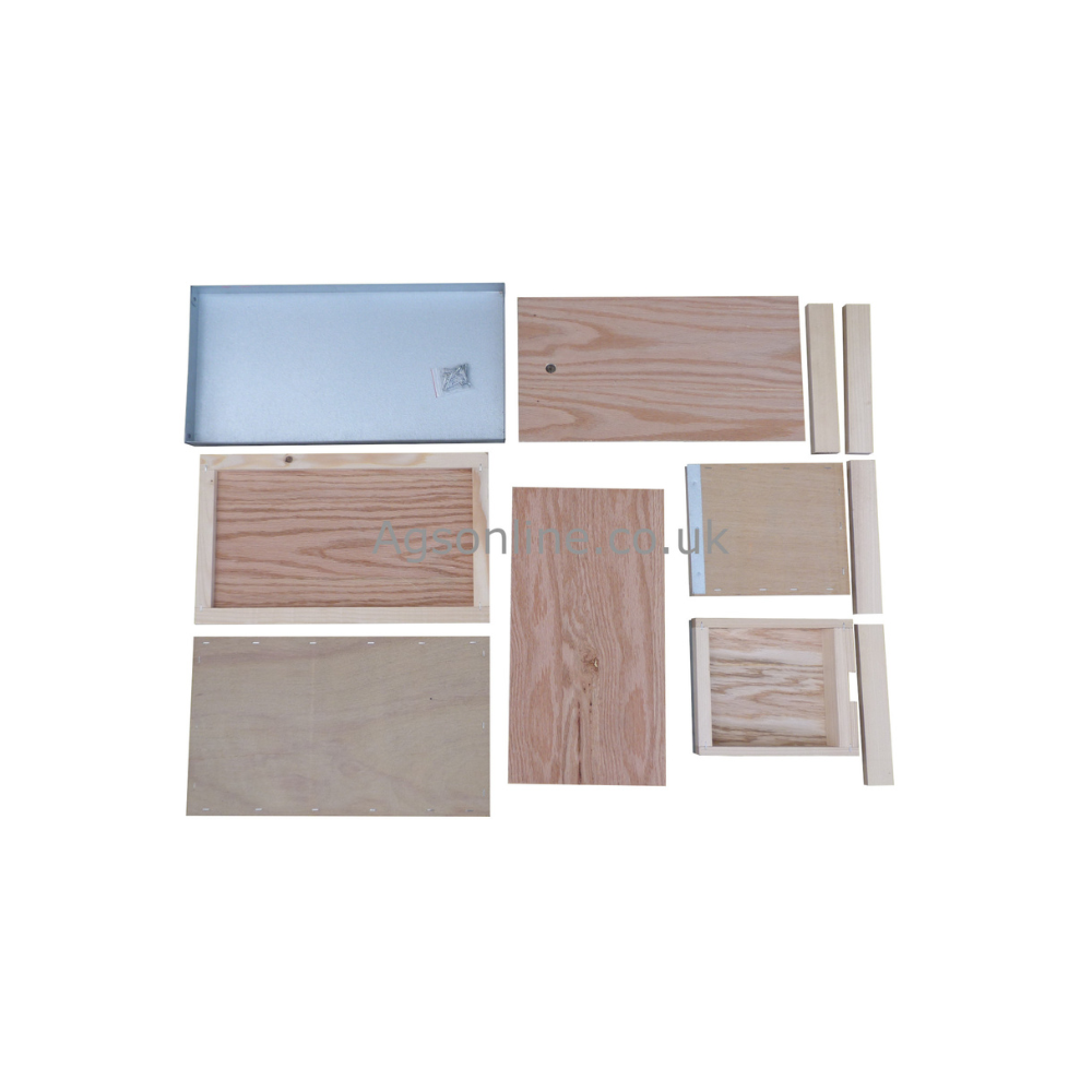 5 Frame Nuc Box with Crown Board and Feet