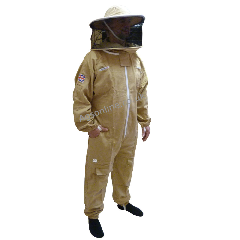 Cotton round hat bee suit and gloves