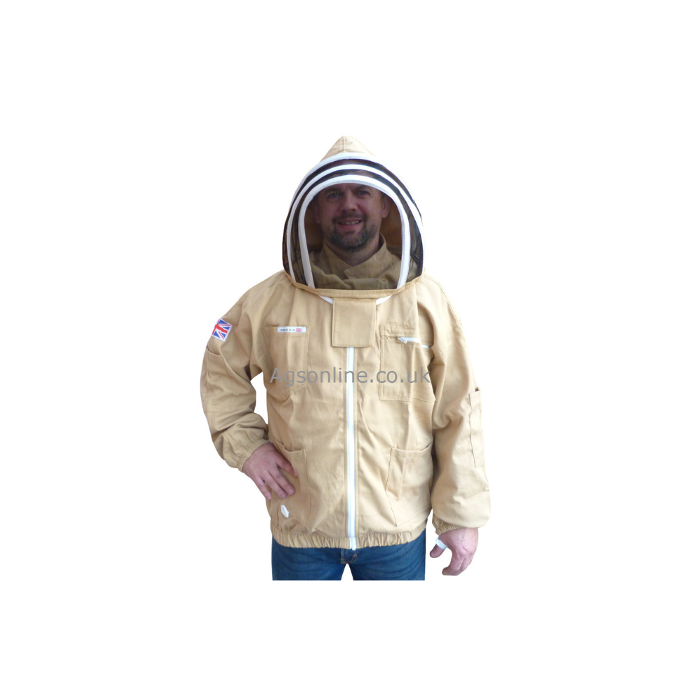 Olive cotton bee jacket