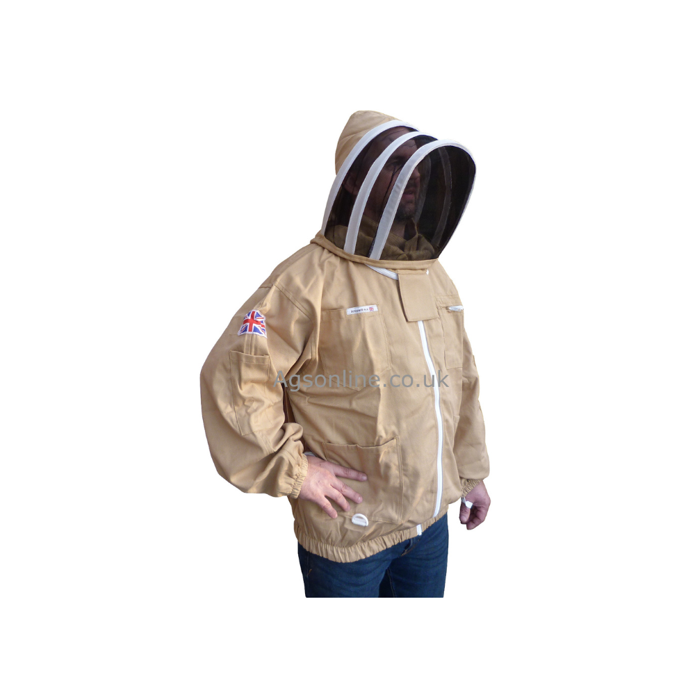 Olive cotton bee jacket