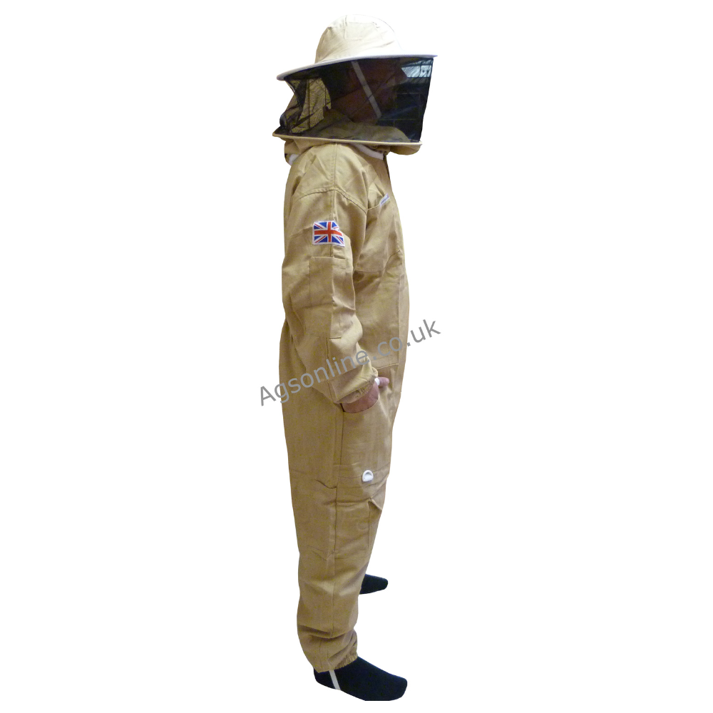 Olive cotton round hat suit