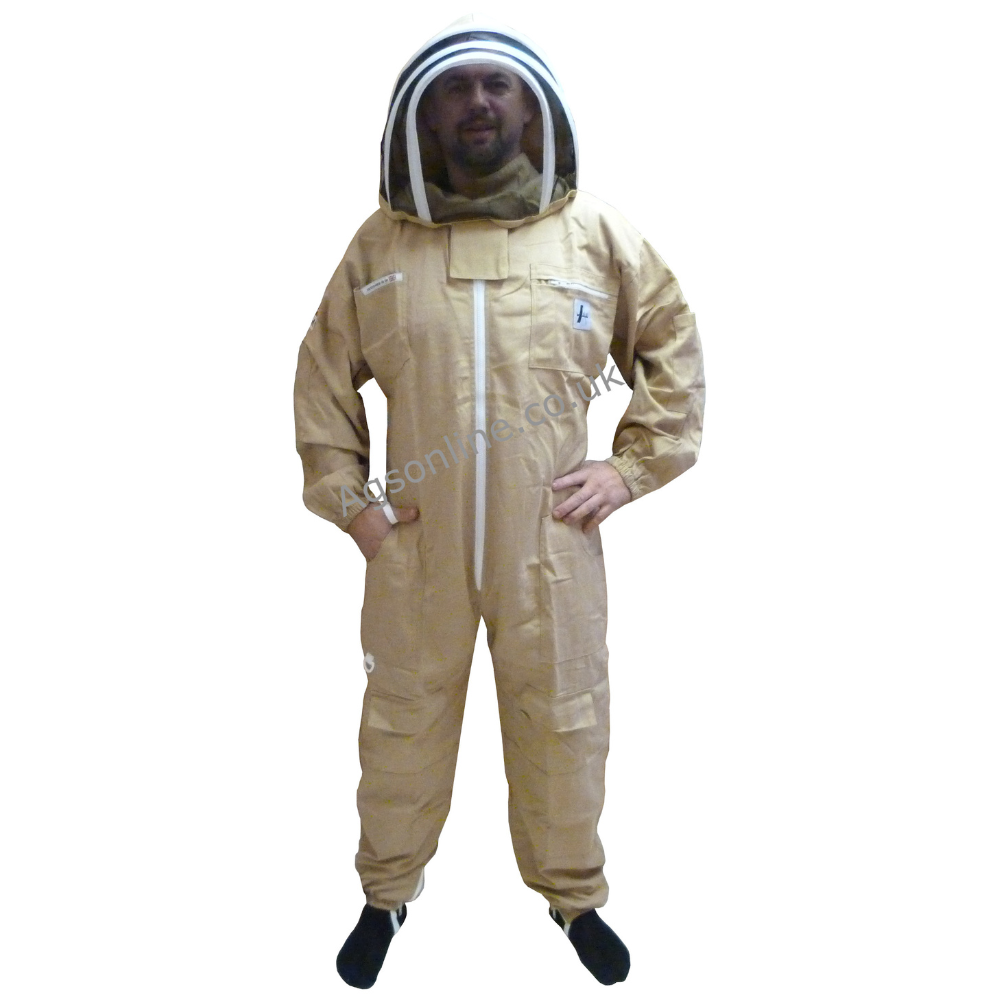 Olive cotton bee suit