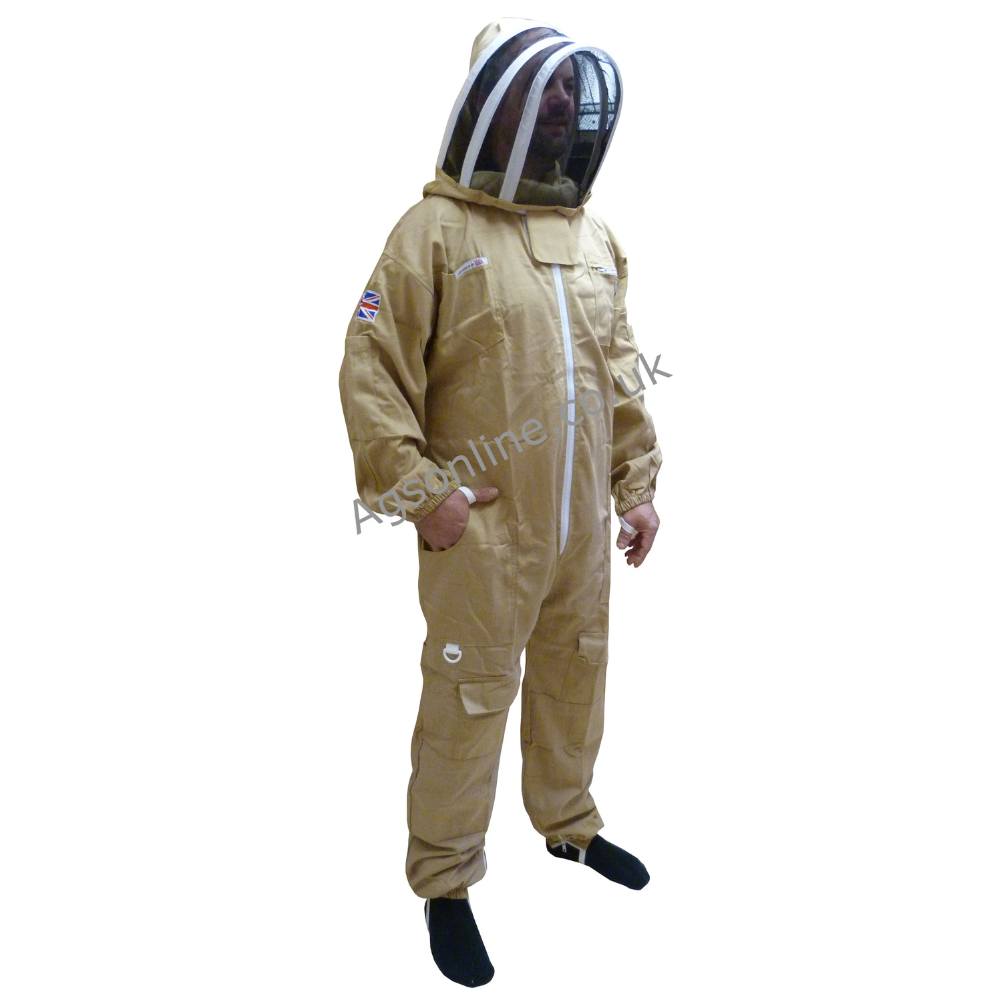 Olive cotton bee suit