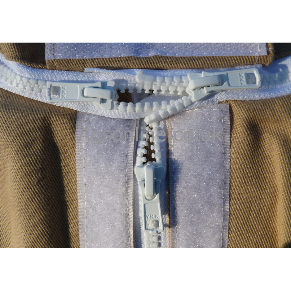 Olive cotton fencing hood