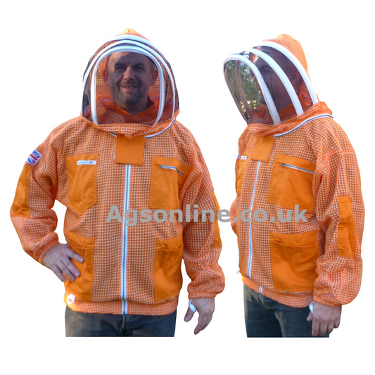 Orange 3 layer fencing jacket