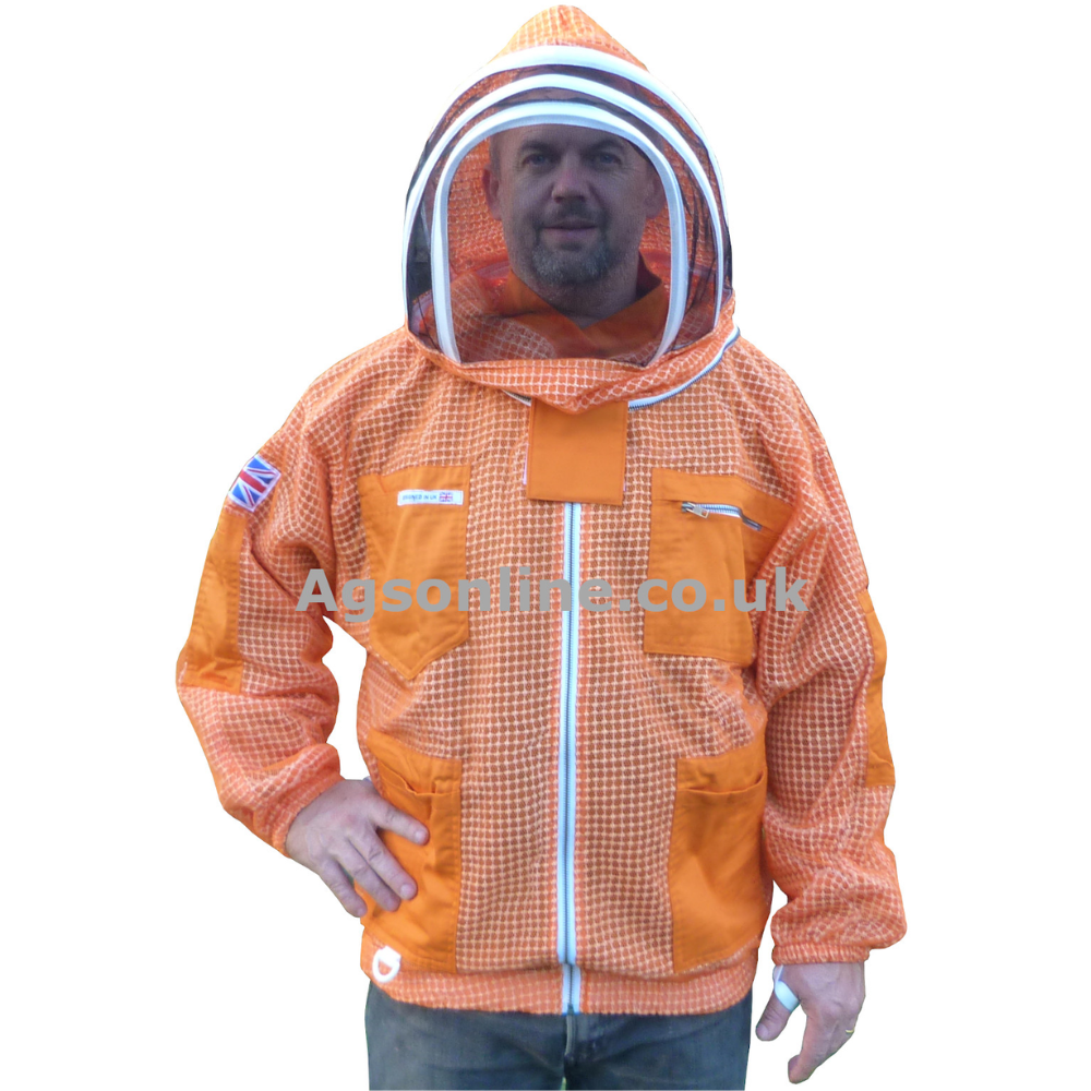 Orange 3 layer fencing jacket