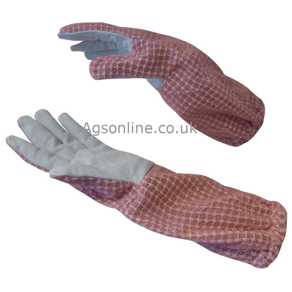 Pink 3 layer gloves