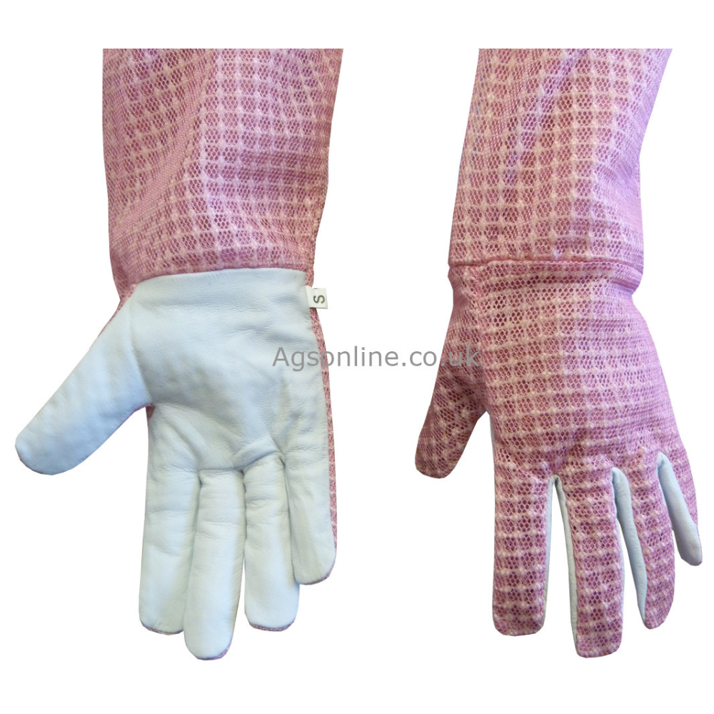 Pink 3 layer gloves