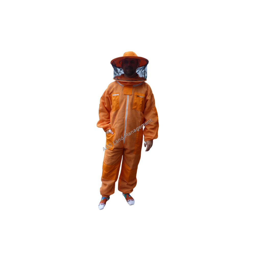 Orange 3 layer round hat suit