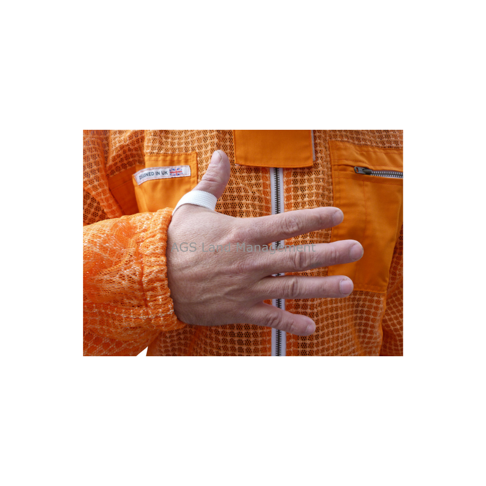 Orange 3 layer round hat jacket