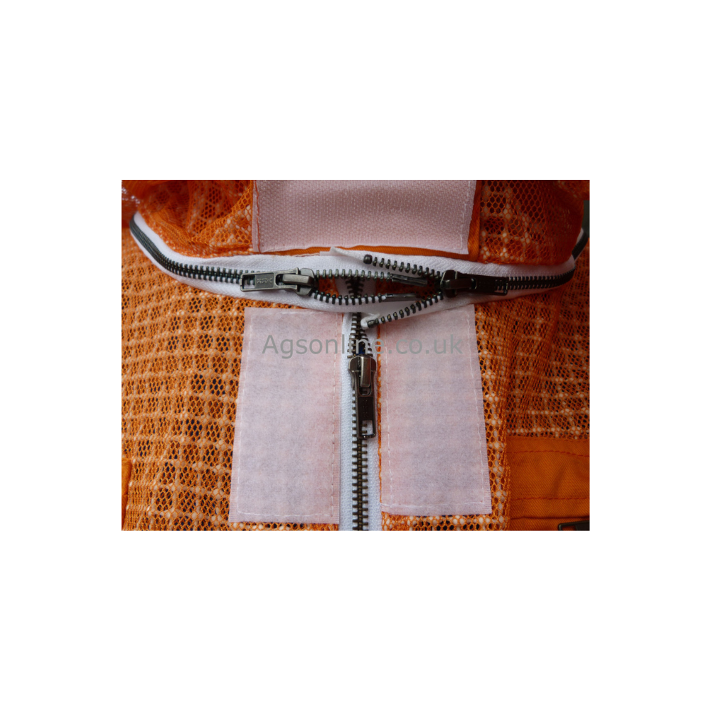 Orange 3 layer round hat suit