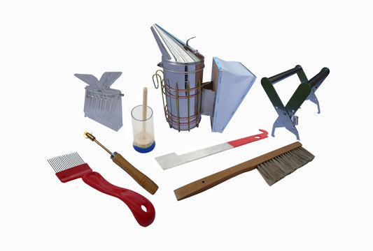 Beekeepers Tool Kit with Brush, Frame grip and Smoker