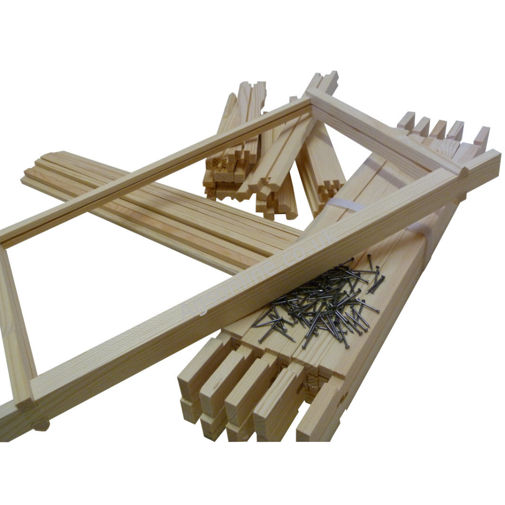 Bee hive swarm trap Kit Wired Wax and Frames - 5 frame box