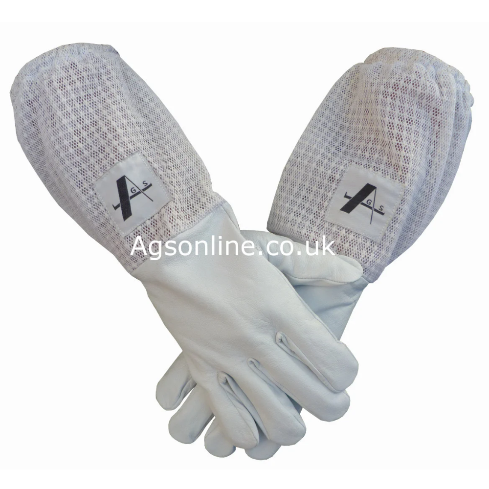 White 3 layer gloves