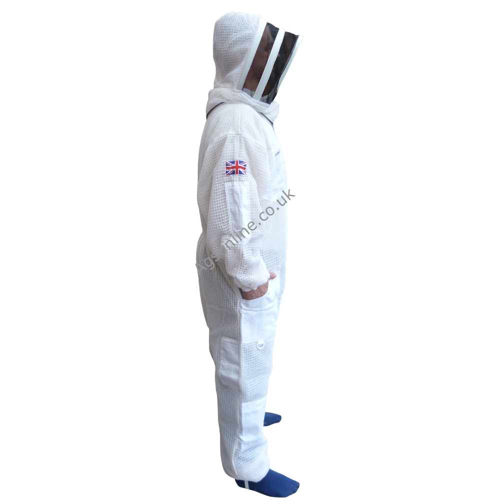 White 3 layer fencing suit