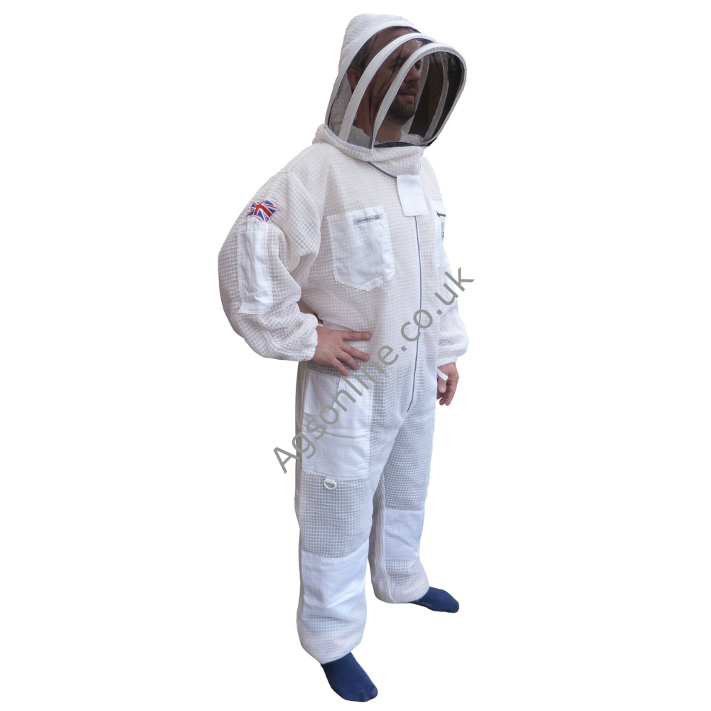 White 3 layer fencing suit