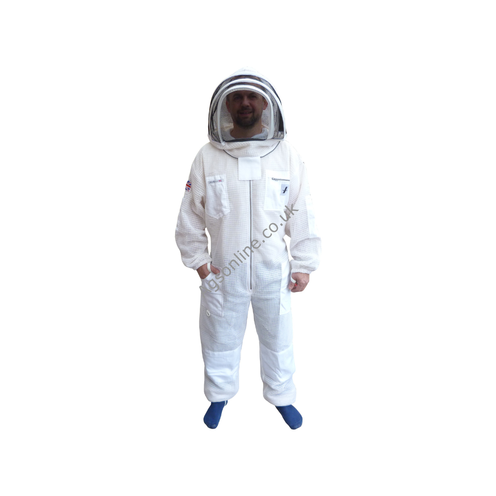 White 3 layer fencing suit