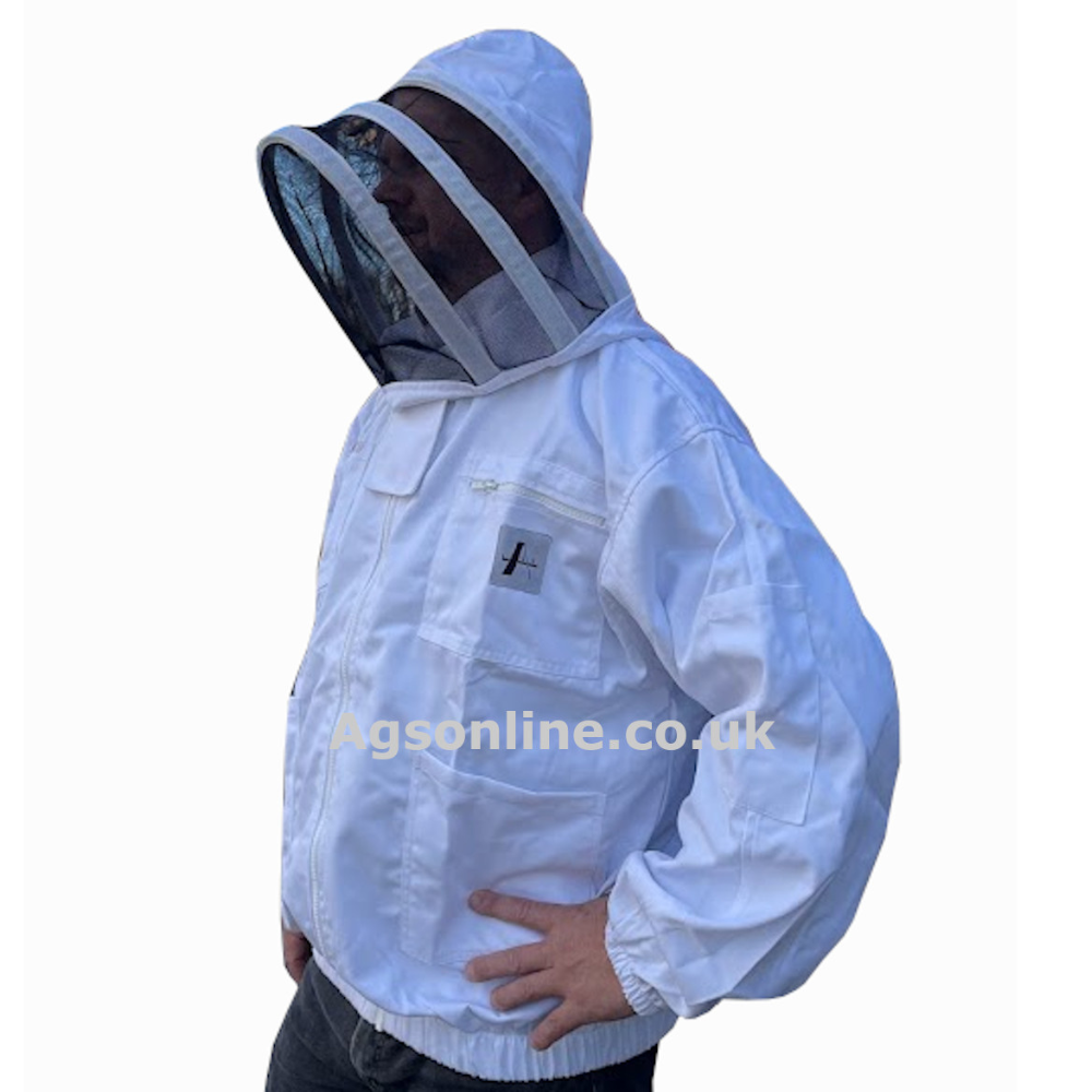 White cotton fencing jacket