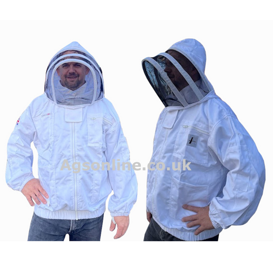 White cotton fencing jacket