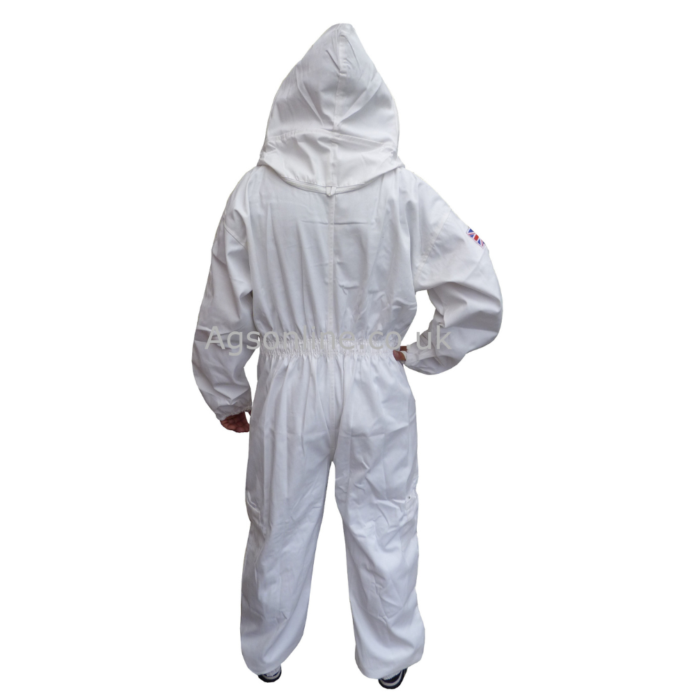 White cotton fencing suit and gloves