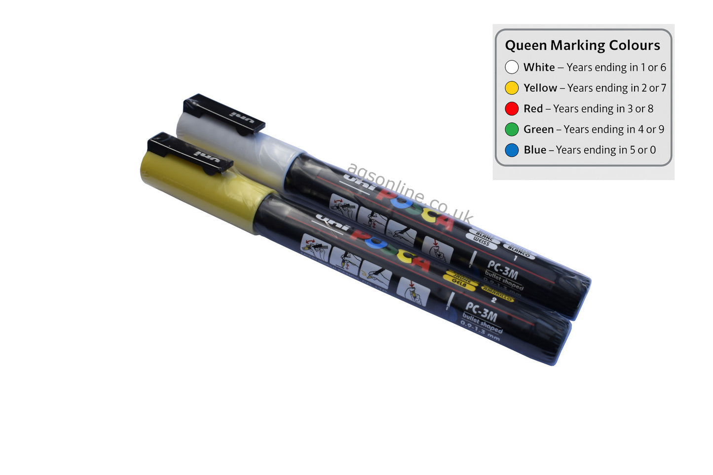 Queen Marker Pen – Uni Posca Beekeeping Pen for Marking Queen Bees
