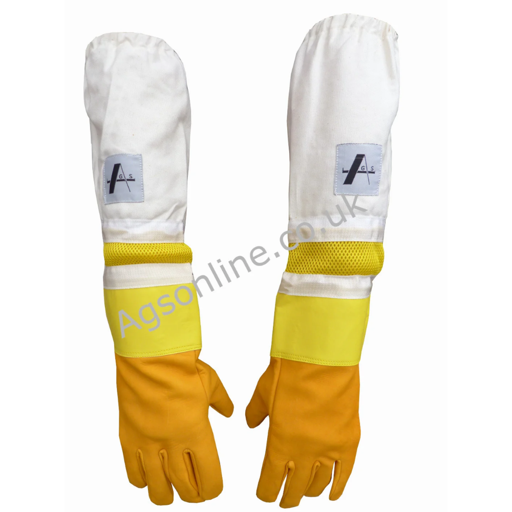 PRO Long Yellow Gauntlet Gloves