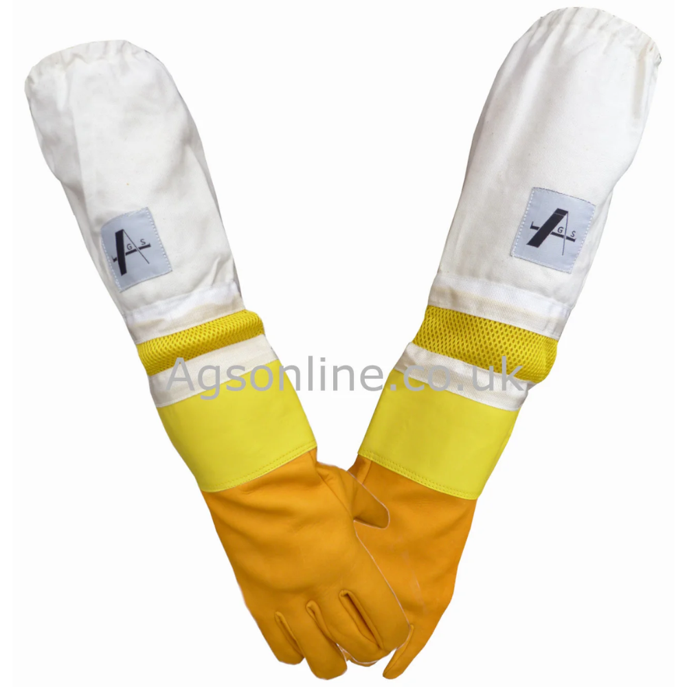 PRO Long Yellow Gauntlet Gloves