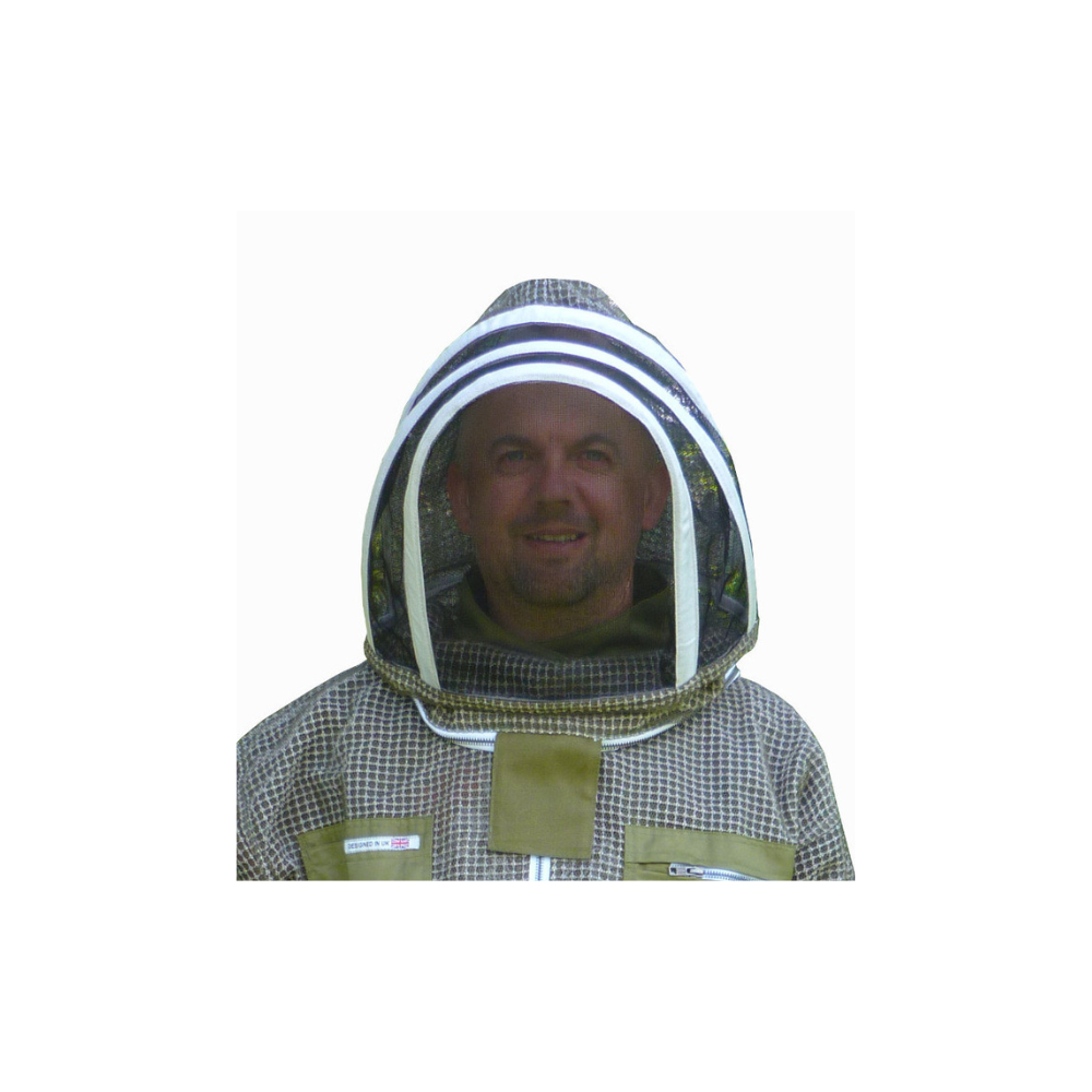 Green 3 layer fencing hood