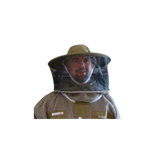 Green 3 layer round hat