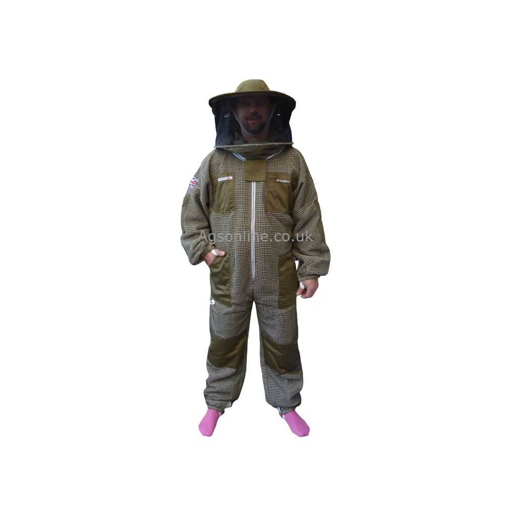 Green 3 layer round hat suit
