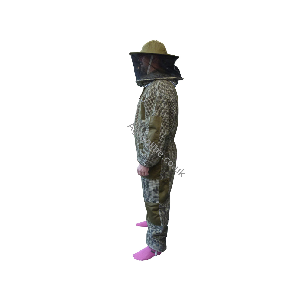 Green 3 layer round hat suit
