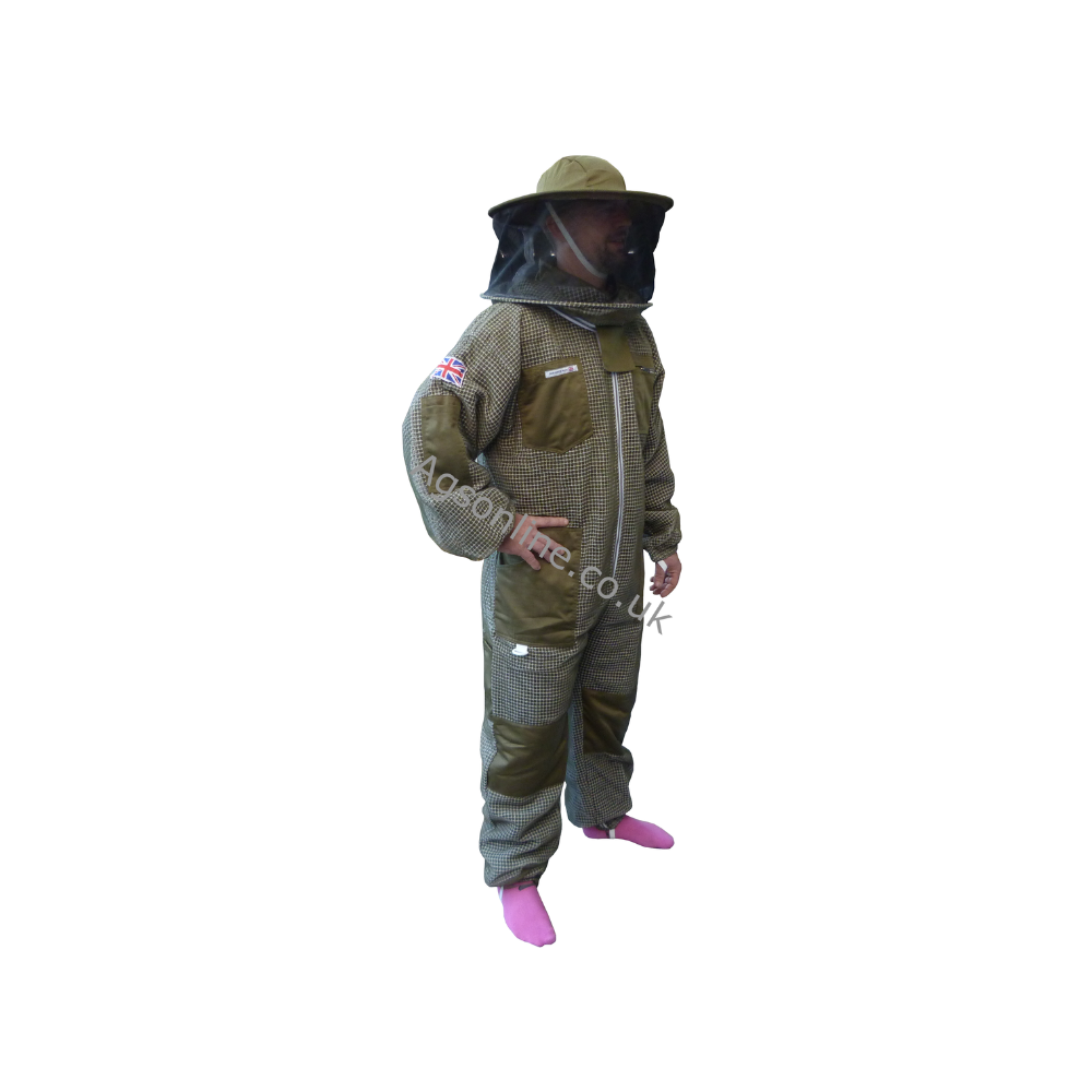 Green 3 layer round hat suit