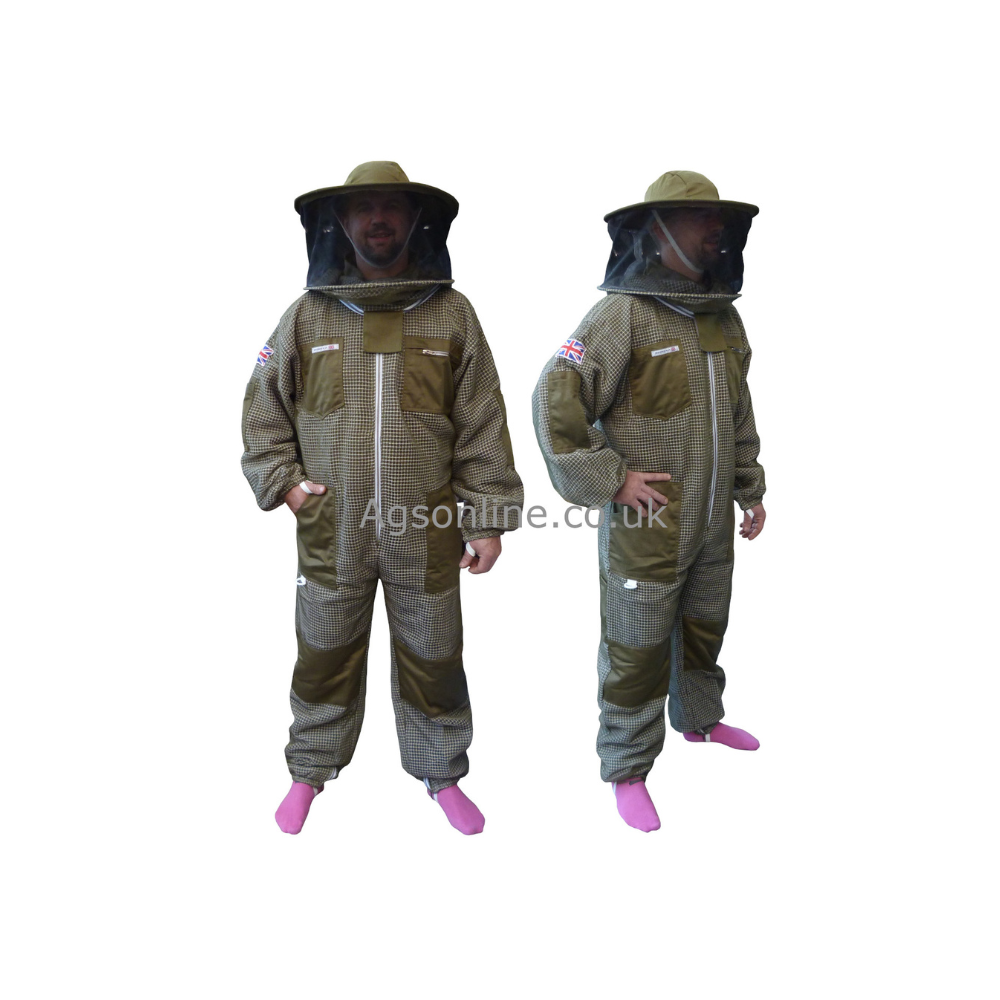 Green 3 layer round hat suit