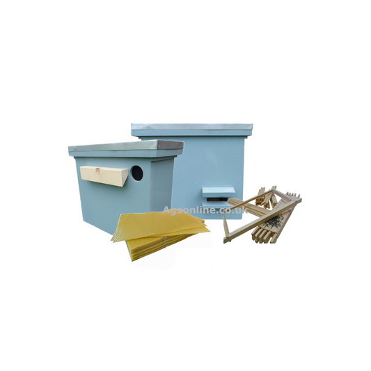 Bee hive swarm trap Kit Wired Wax and Frames - 5 frame box