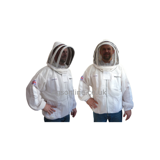 White 3 layer fencing jacket