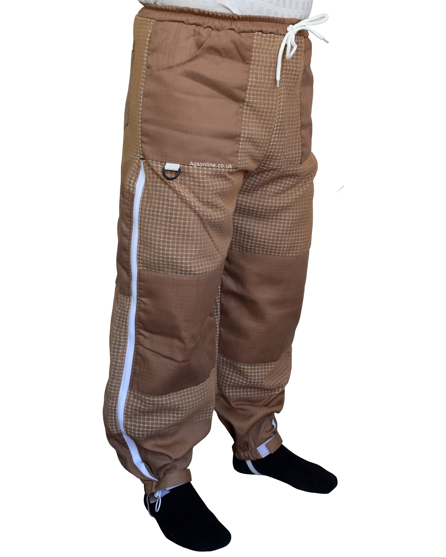 Brown 3 Layer Ventilated Beekeeping Trousers | Mesh Beekeeping Clothing