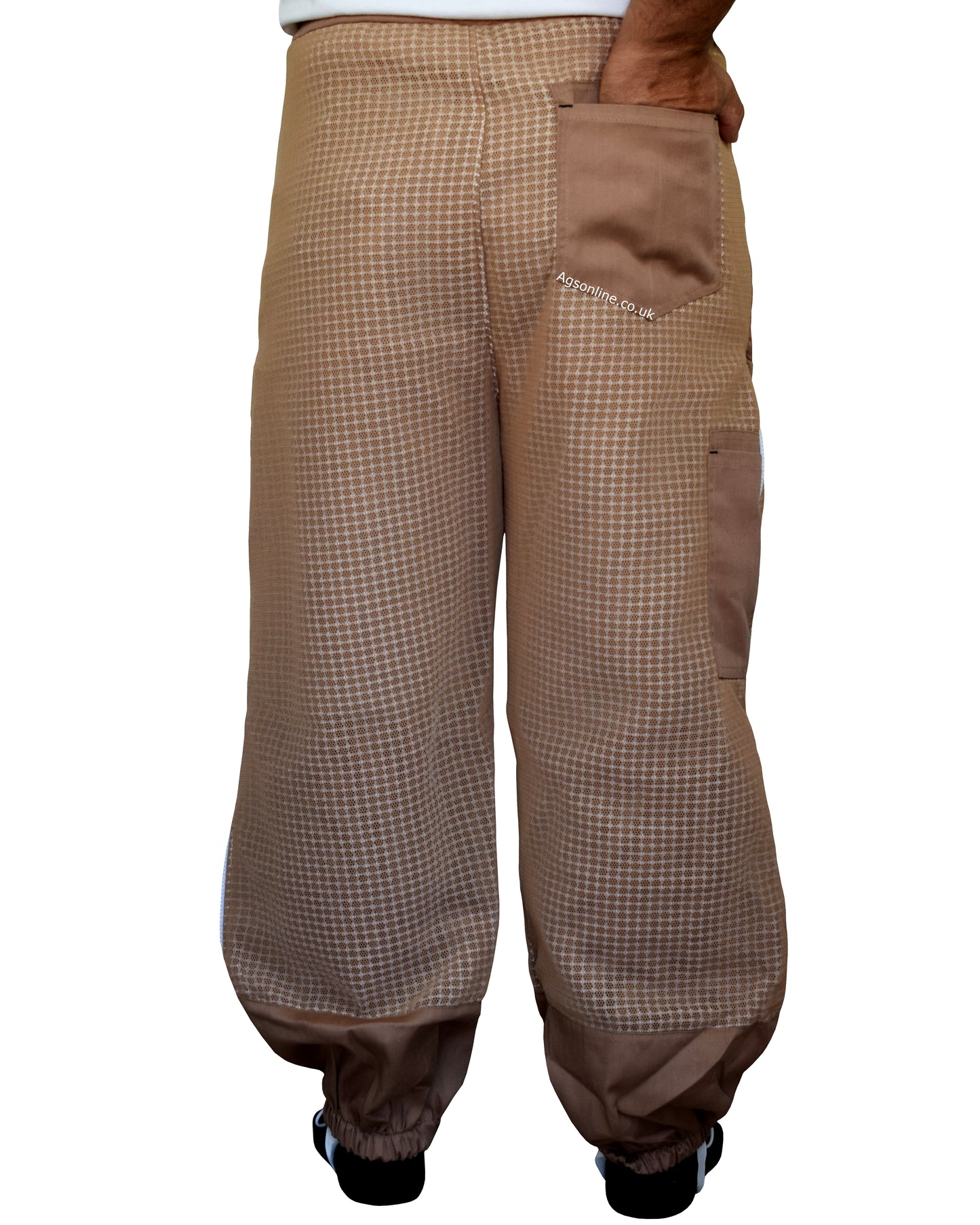 Brown 3 Layer Ventilated Beekeeping Trousers | Mesh Beekeeping Clothing