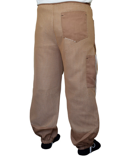 Brown 3 Layer Ventilated Beekeeping Trousers | Mesh Beekeeping Clothing