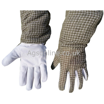 Green 3 layer jacket and gloves
