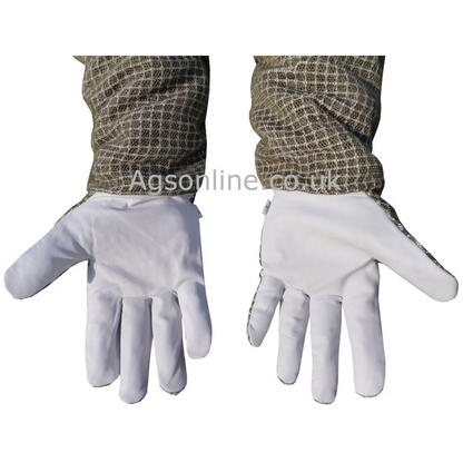 Green 3 layer jacket and gloves