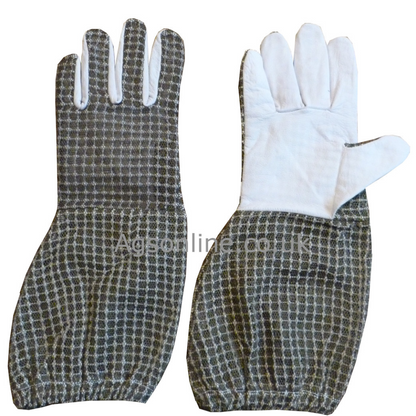 Green 3 layer jacket and gloves