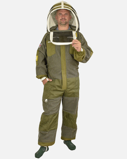 PRO Series Green 3-Layer Ventilated Beekeeping Suit