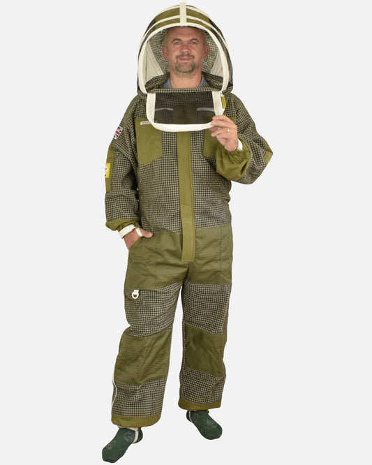 PRO Series Green 3-Layer Ventilated Beekeeping Suit